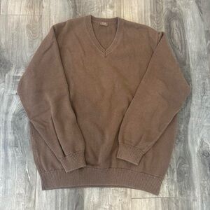 Brandy Melville brown V neck